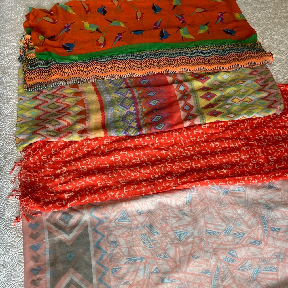 Scarves Lot- NWOT-  im just not a scarf person lol
